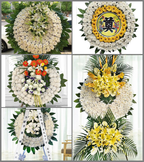 广东广州市黄埔区九龙镇金坑村花圈速递